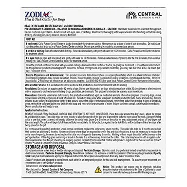 COLLAR PERROS DEL ZODIACO PULGAS Y GARRAPATAS PARA RAZAS PEQUEÑAS 15.2IN - 4