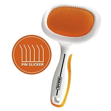 CEPILLO PERRO GRANDE MASCOTA 858407 NARANJA BLANCO WAHL