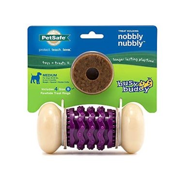 JUGUETE PERRO BUSY BUDDY FORMA GOLOSINA MORDEDORES PETSAFE