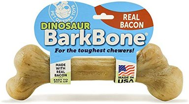ACCESORIO PERRO EXTREME DINOSAUR BARKBONE DOG CHEW TOY PET QWERKS