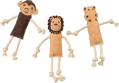 JUGUETE PERRO ÉTICA PETS DURA-FUSED PIEL VARIOS COLORES ANIMALES JUNGLA 14' SPOT