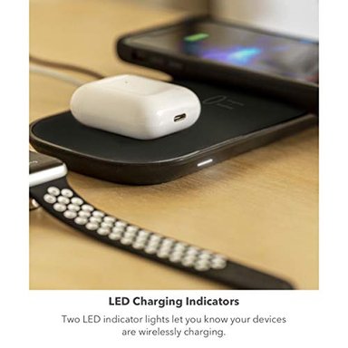 ALMOHADILLA DE CARGA INALÁMBRICA HALO DUAL AIRPODS IPHONE 12 PRO 12 PRO MAX 12 MINI IPHONE 11 11 PRO - 5