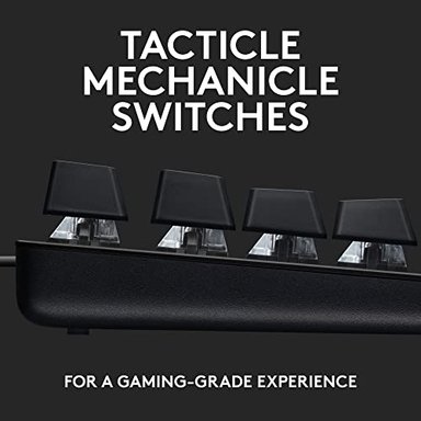 TECLADO LOGITECH G 920-010442 COLOR NEGRO RESISTENTE AL DESGASTE ROLLOVER DE TECLAS MÚLTIPLES - 2