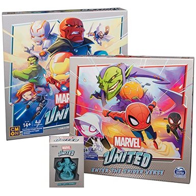 MARVEL UNITED JUEGO DE MESA DE ESTRATEGIA DE SUPERHÉROE CON SPIDERMAN Y DR. STRANGE
