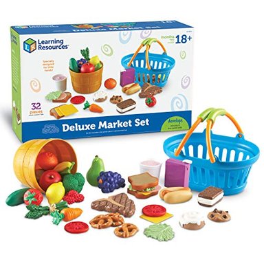SET DE JUEGO DE MERCADO DE LA MARCA LEARNING RESOURCES - MULTICOLOR
