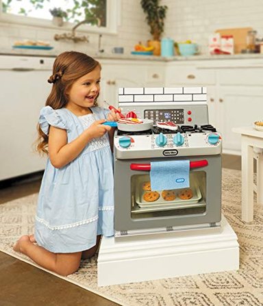 LITTLE TIKES FIRST OVEN - APARATO REALISTA PARA NIÑOS JUEGO DE COCINA CON 11 ACCESORIOS Y SONIDOS - 5