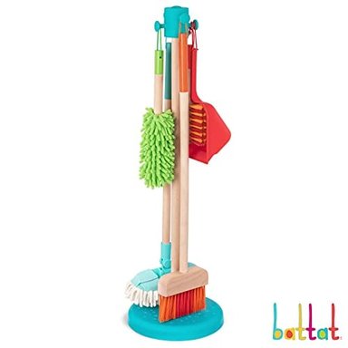 BATTAT - JUEGO DE LIMPIEZA PARA NIÑOS - JUGUETES DE LIMPIEZA PARA NIÑOS - KIT DE JUEGO DE SIMULACIÓN