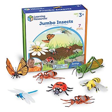 LEARNING RESOURCES INSECTOS GIGANTES – 7 PIEZAS JUGUETES DE APRENDIZAJE DE MÁS DE 3 AÑOS
