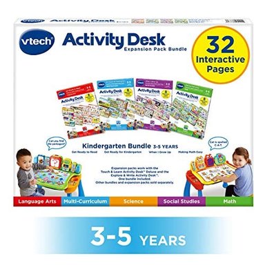 JUEGO DIDÁCTICO VTECH TOCA Y APRENDE ESCRITORIO DE ACTIVIDADES 4 EN 1 PAQUETE DE EXPANXIÓN PARA PREESCOLAR