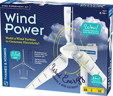 THAMES Y KOSMOS WIND POWER V4.0 STEM KIT DE EXPERIMENTOS CONSTRUYE UNA TURBINA EÓLICA