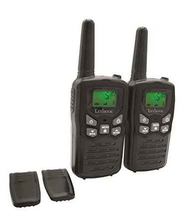 WALKIE-TALKIES LEXIBOOK PARA NIÑOS JUGUETES LARGO ALCANCE 5.0MI / 5 MILLAS PANTALLA LCD