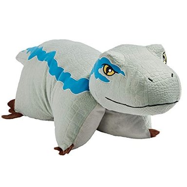 PILLOW PETS 16 'AZUL VELOCIRAPTOR PELUCHE ANIMAL JURASSIC WORLD DINOSAURIO JUGUETE - 1
