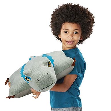 PILLOW PETS 16 'AZUL VELOCIRAPTOR PELUCHE ANIMAL JURASSIC WORLD DINOSAURIO JUGUETE - 3