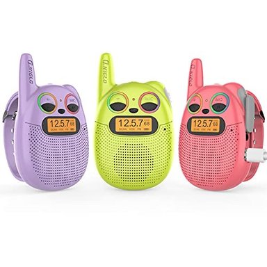 WALKIE TALKIES GLOBAL SHOPEX RECARGABLES PARA NIÑOS 3 UNIDADES