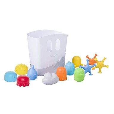 UBBI BABY BATH TIME - JUEGO DE REGALO ESENCIAL INCLUYE CONTENEDOR DE SECADO