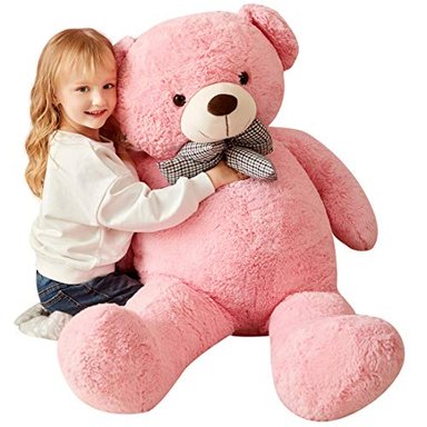IKASA ANIMALES DE PELUCHE GIGANTES DE PELUCHE ROSA 47 PULGADAS