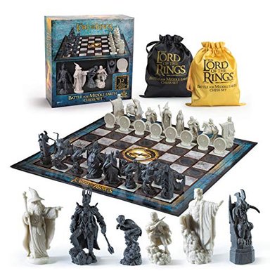 JUEGO MESA THE NOBLE COLLECTION AJEDREZ DE LA TIERRA MEDIA DE LORD OF THE RINGS