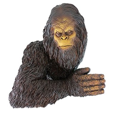 ESCULTURA DESIGN TOSCANO MULTICOLOR ESTATUA DECORATIVA BIGFOOT THE BASHFUL YETI ARBOL JARDIN