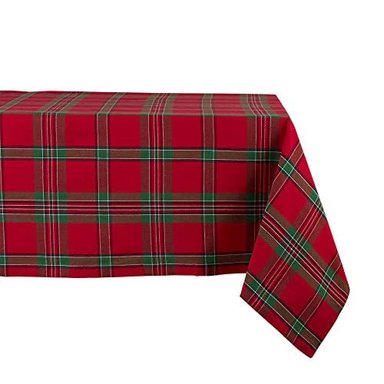 MANTEL NAVIDEÑO DII DE FORMA RECTANGULAR EN HOLIDAY PLAID DE ALGODÓN