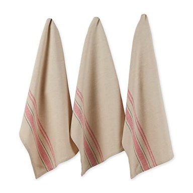 TOALLAS DE COCINA DII DE FORMA RECTANGULAR EN ROJO DE ALGODÓN