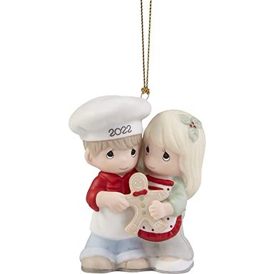 ADORNOS NAVIDEÑOS COLGANTES PRECIOUS MOMENTS 221004 EN MULTICOLOR DE CERÁMICA