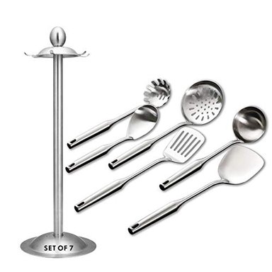 JUEGO DE UTENSILIOS COCINA DE ACERO INOXIDABLE VISIT THE GXONE STORE EN PLATA