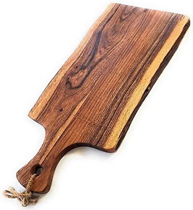 TABLA DE PICAR DE MADERA DE ACACIA FEATHERLEE EN MARRÓN