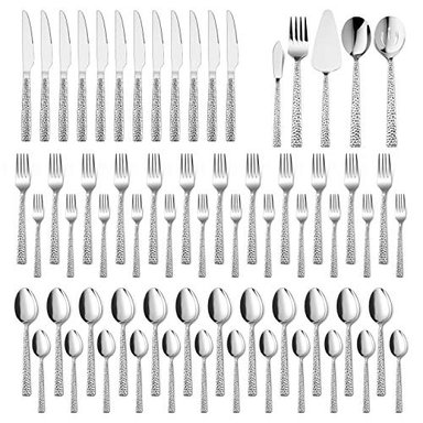 JUEGO DE CUBIERTOS DE ACERO INOXIDABLE E-FAR EN PLATA