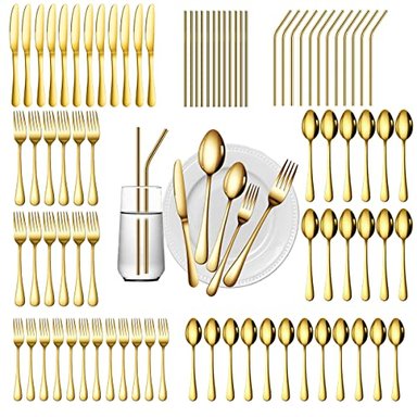 JUEGO CUBIERTOS GUTUWELLEA ACERO INOXIDABLE EN PLATA