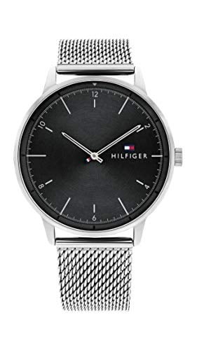 RELOJ TOMMY HILFIGER HOMBRE ANÁLOGO VISIT THE STORE B08Y5X8MKT PLATA ACERO INOXIDABLE