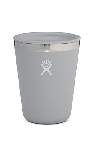 VASOS AISLANTE HYDRO FLASK DE ACERO INOXIDABLE PARA MANTENER LAS BEBIDAS FRIAS Y CALIENTES EN GRIS DE 12 ONZAS