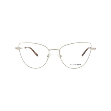 LENTES ÓPTICOS ALEXANDER MCQUEEN AM0268O-30008678-003 MUJER EN PLATA