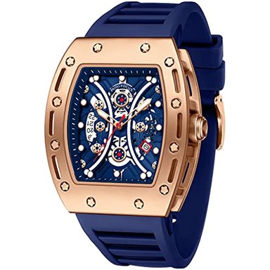 RELOJ GLOBAL SHOPEX HOMBRE MF0420G LUJO FILIEKEU AZUL