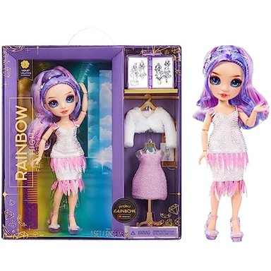 RAINBOW HIGH FANTASTIC FASHION VIOLET WILLOW - MUÑECA DE MODA PÚRPURA