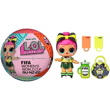 MUÑECA LOL SURPRISE X FIFA WOMEN'S WORLD CUP AUSTRALIA Y NUEVA ZELANDA 2023 Y 7 SORPRESAS