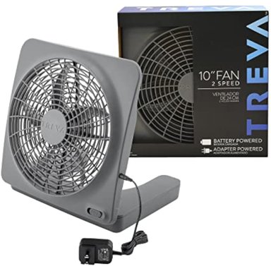 02 COOL VENTILADOR PORTÁTIL ELÉCTRICO O A BATERÍA DE 10 PULGADAS