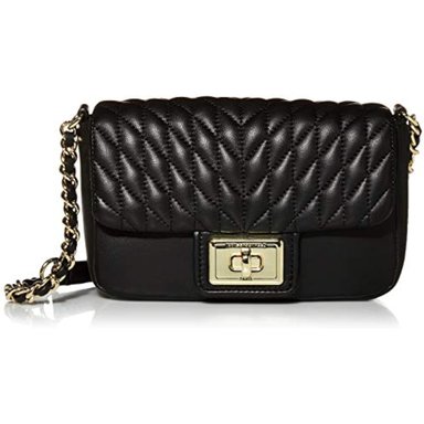 BOLSO CRUZADO KARL LAGERFELD PARIS PARA MUJER EN COLOR NEGRO