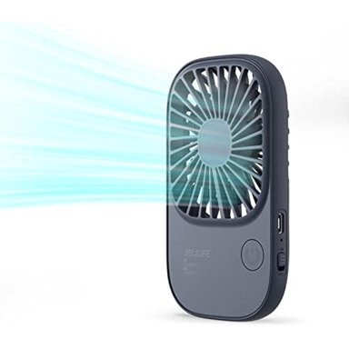 MINI VENTILADOR PORTATIL JISULIFE MANO PEQUEÑO SOPORTE 3 VELOCIDADES