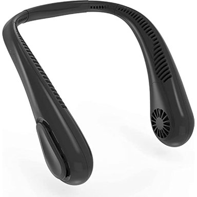 VENTILADOR DE CUELLO SIN ASPAS BATERÍA RECARGABLE DE 5000 MAH DE 3 VELOCIDADES