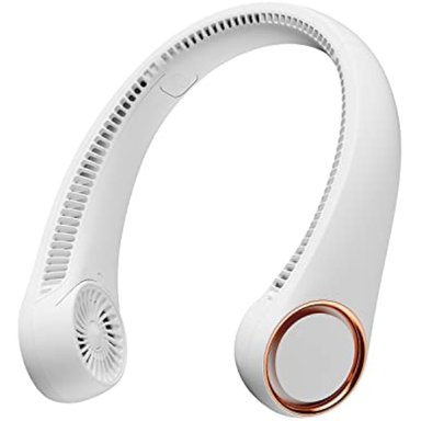 GAIATOP VENTILADOR DE CUELLO PORTÁTIL RECARGABLE MANOS LIBRES SIN ASPAS DE 3 VELOCIDADES