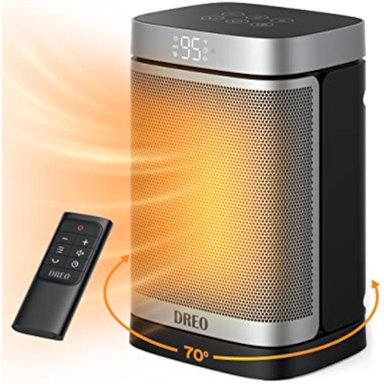 CALENTADOR DREO PORTÁTIL ELÉCTRICO OSCILANTE 70° CERÁMICA PTC 1500W CON TERMOSTATO