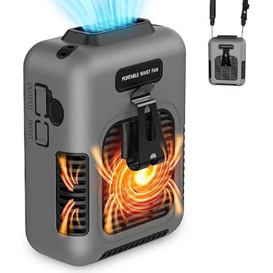 ECSTAL VENTILADOR PORTÁTIL 3 EN 1 VENTILADOR DE CLIP DE CINTURA