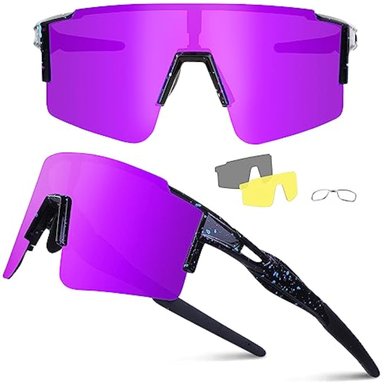 LENTES DE SOL UKOLY PARA HOMBRE Y MUJER EN COLOR VIOLETA/AMARILLO/GRIS