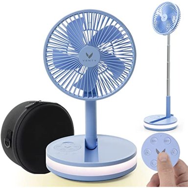VENTY VENTILADOR PORTÁTIL – VENTILADOR INALÁMBRICO A PILAS 48 HORAS DE TIEMPO DE FUNCIONAMIENTO 16000 MAH