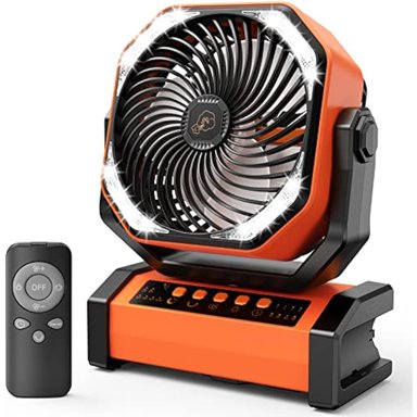VENTILADOR DE SUELO ADDACC RECARGABLE 20000 MAH CAMPAMENTO BATERÍA LUZ CONTROL REMOTO