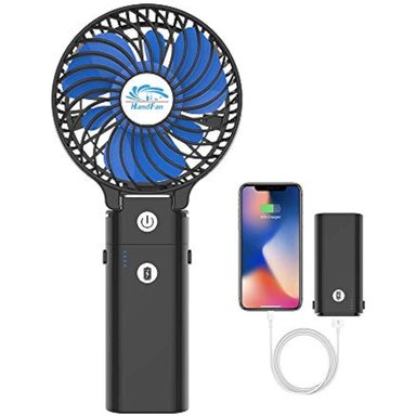 VENTILADOR HANDFAN PERSONAL PEQUEÑO PLEGABLE MANO CLIP USB
