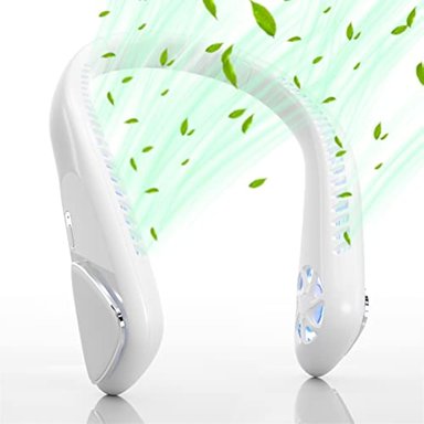 KTERNAY VENTILADOR DE CUELLO SIN ASPAS PORTÁTIL DE 6000 MAH CON 3 VELOCIDADES