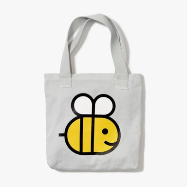 BOLSA THE NEW YORK TIMES ALGODÓN GRIS ABEJA GRANDE