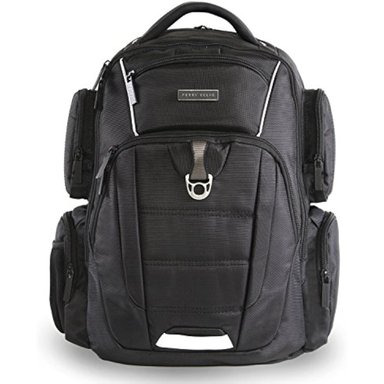 MOCHILA CASUAL PERRY ELLIS PE-BP-350 EN COLOR NEGRO