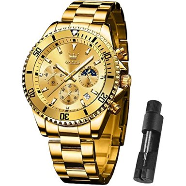 RELOJ OLEVS HOMBRE 2870 DORADO